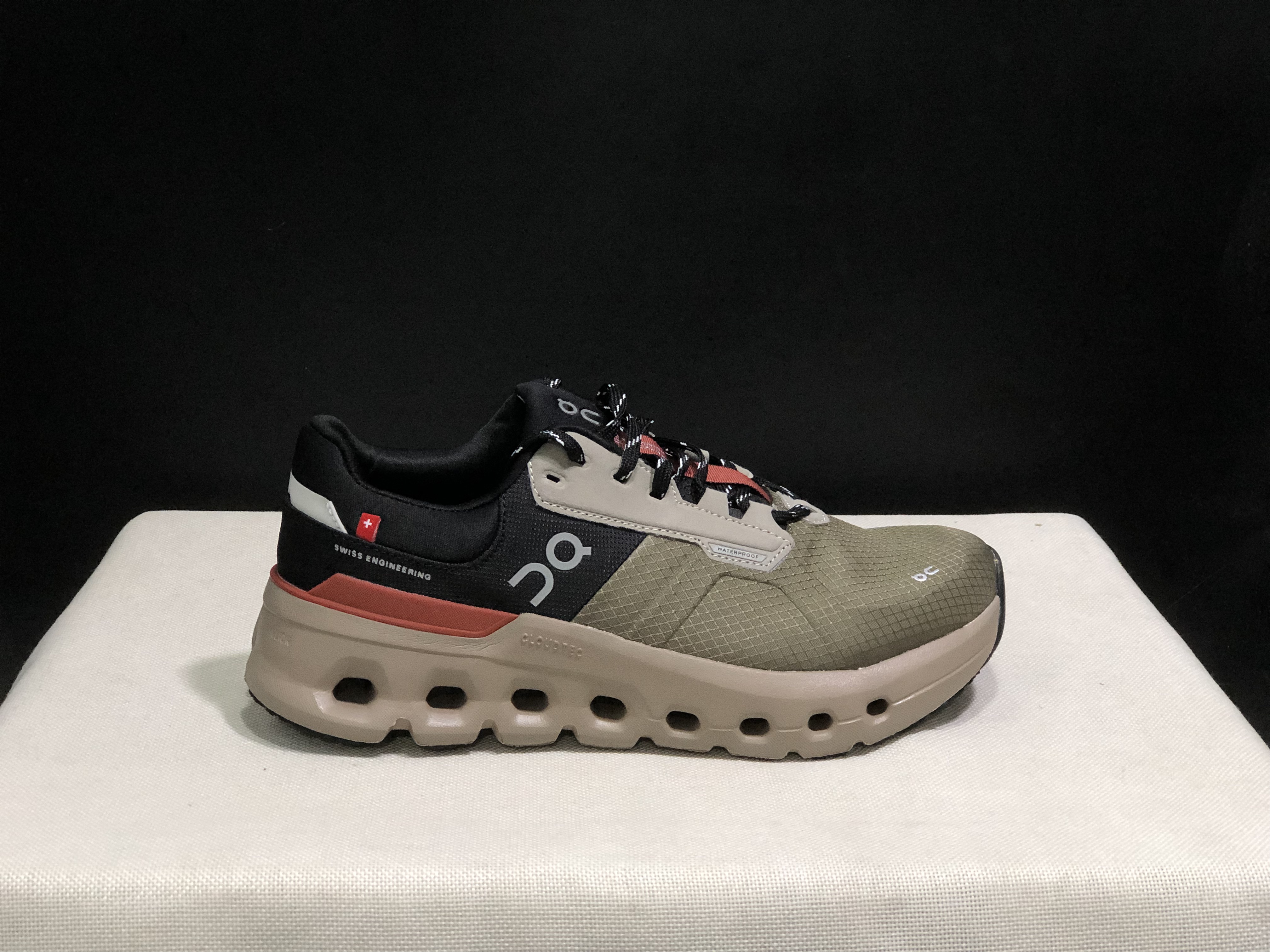 On Running Cloudrunner 2 Waterproof Casual Running Shoes Olive/Mahogamy