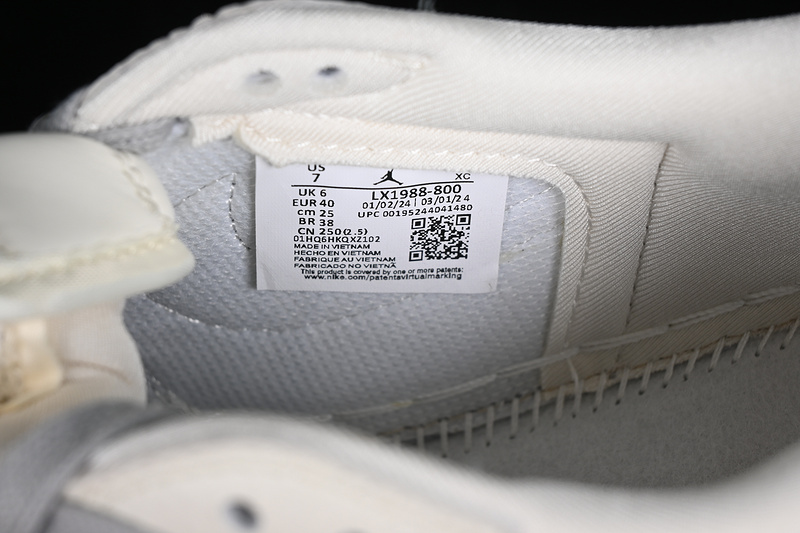 Nike Air Jordan 1 Low OG SP Travis Scott Fragment Design LV White Grey Sneakers