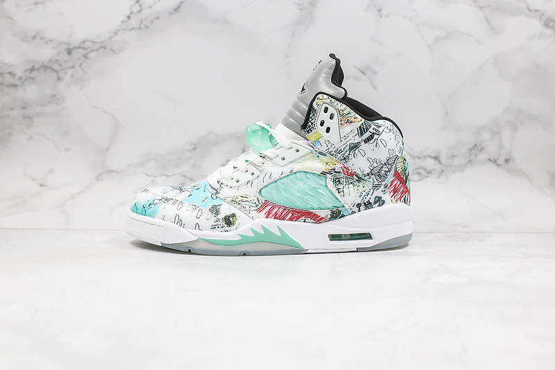 Nike Air Jordan 5 Retro Wings Multi-Color Sneakers