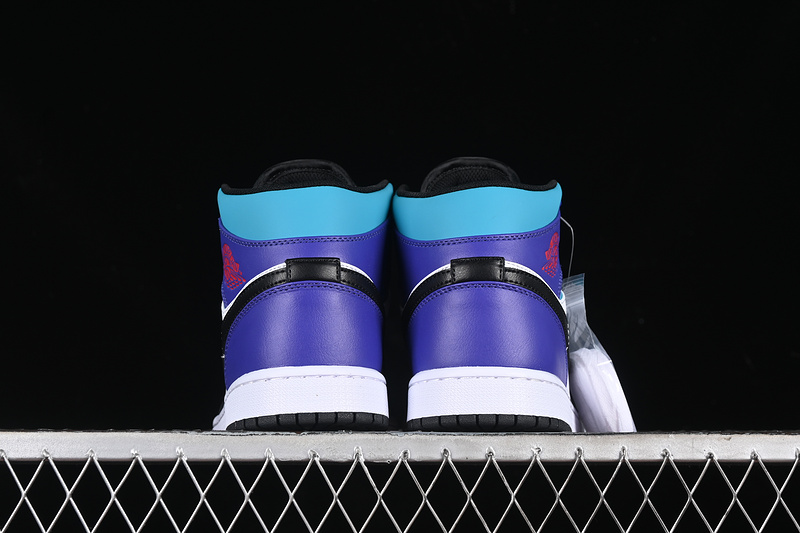 Nike Air Jordan 1 Mid White Court Puple Tropical Twist Sneakers