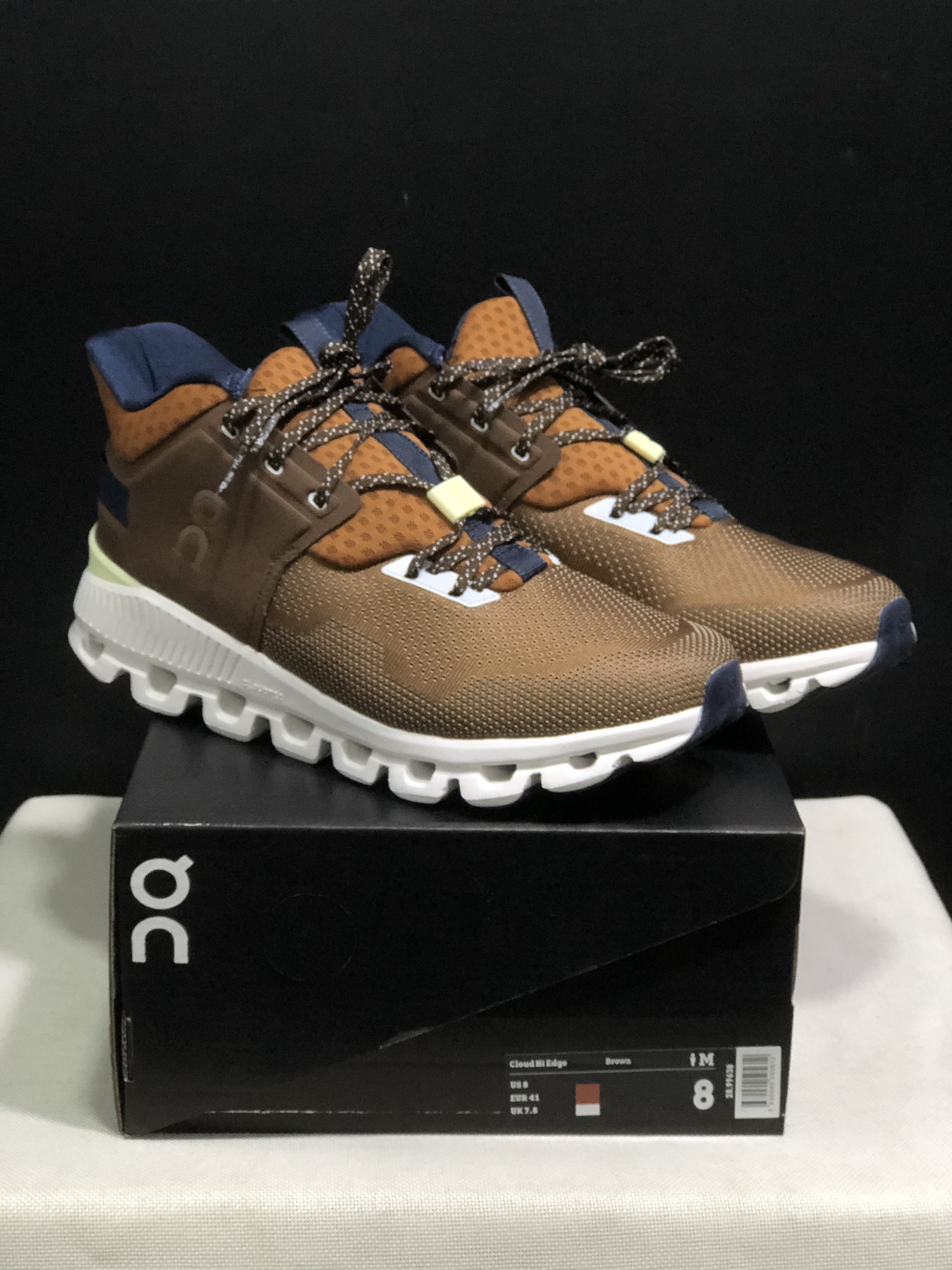 On Running Cloud Hi Edge Outdoor Training Running Shoes Dark Brown