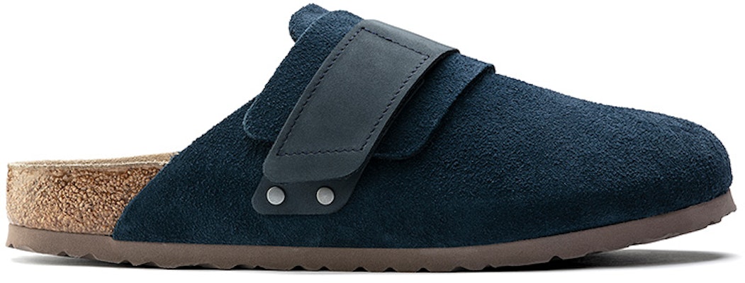 Birkenstock Nagoya Navy Suede Leather 1017507 Fashion Slippers