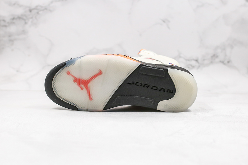 Nike Air Jordan 5 Retro International Flight Ivory White Sneakers