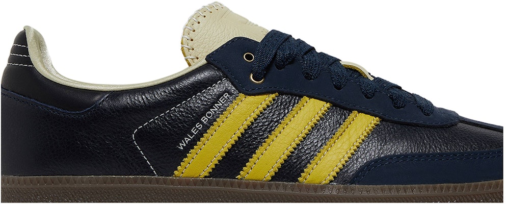 Wales Bonner Adidas Samba Collegiate Navy Yellow S42595 Shoes