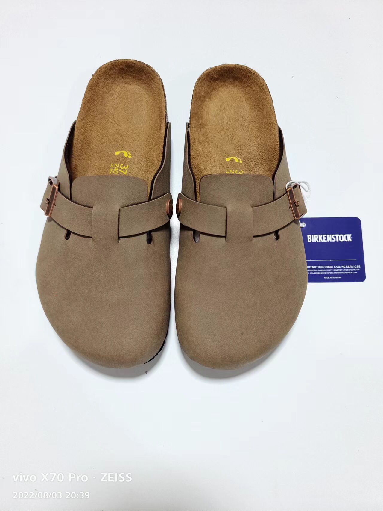 Birkenstock Brown Scrub Leather Clog Shoes