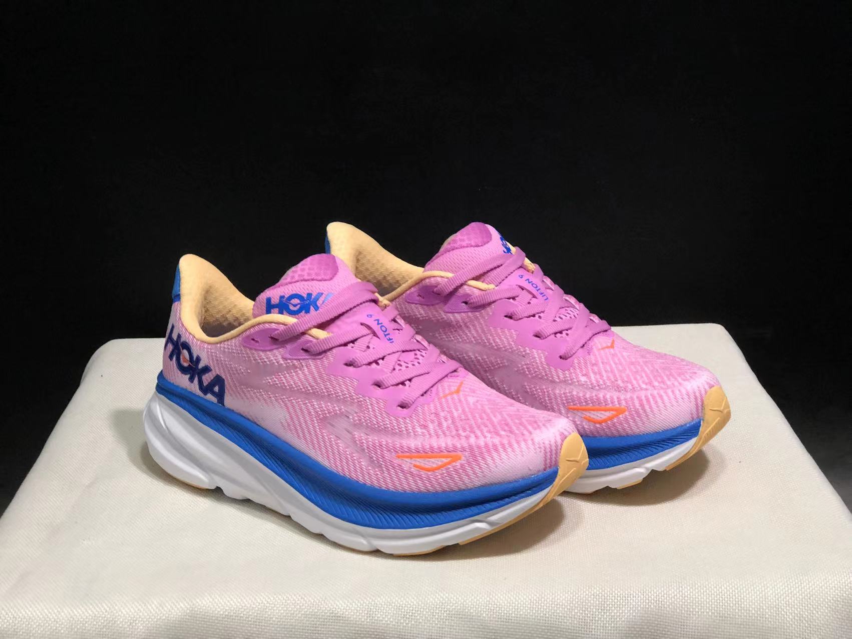Hoka One One Clifton 9 Running Shoes Athletic Shoes Sneakers Pink
