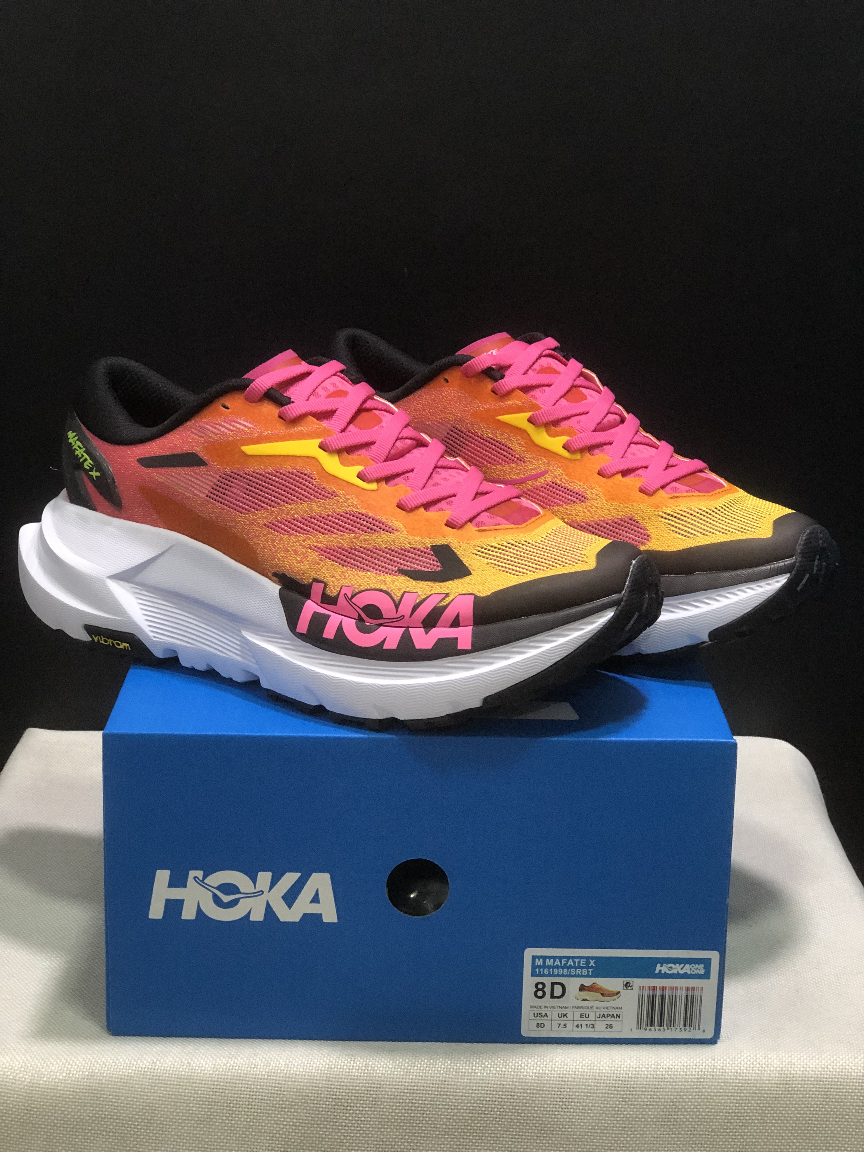 Hoka One One Mafate X Lightweight Fashion Running Shoes Sneakers Pink
