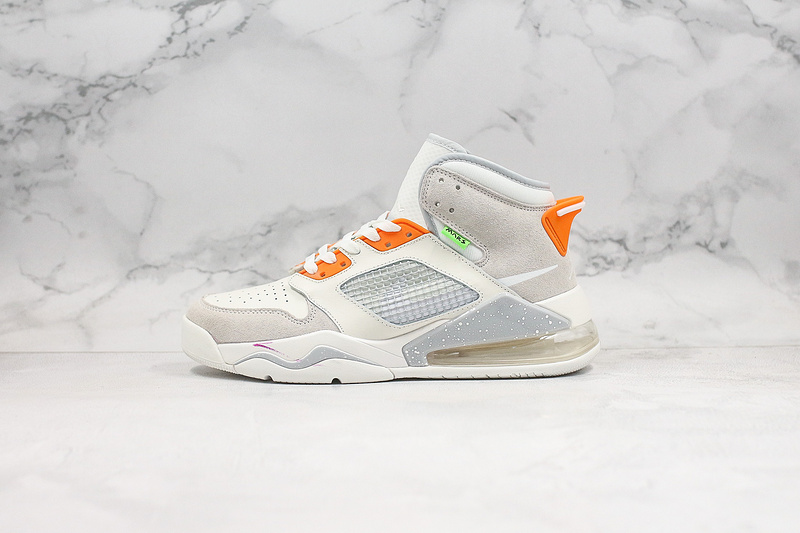 Nike Air Jordan Mars 270 White Orange Sneakers