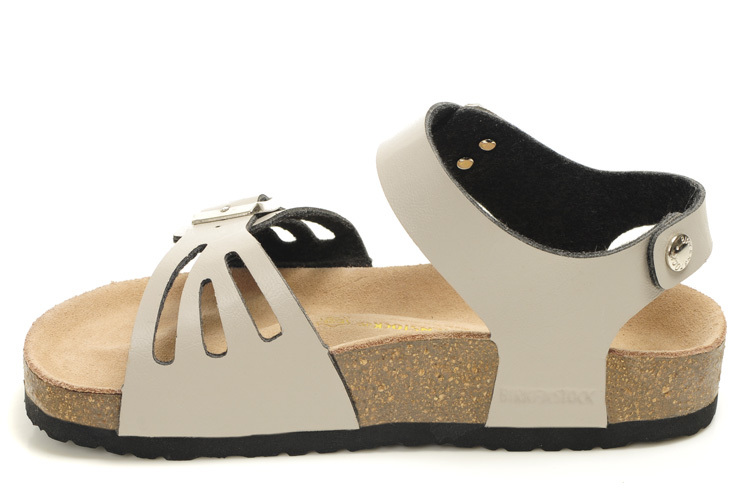 Birkenstock Single Button Cream Butterfly Matte Leather Sandals
