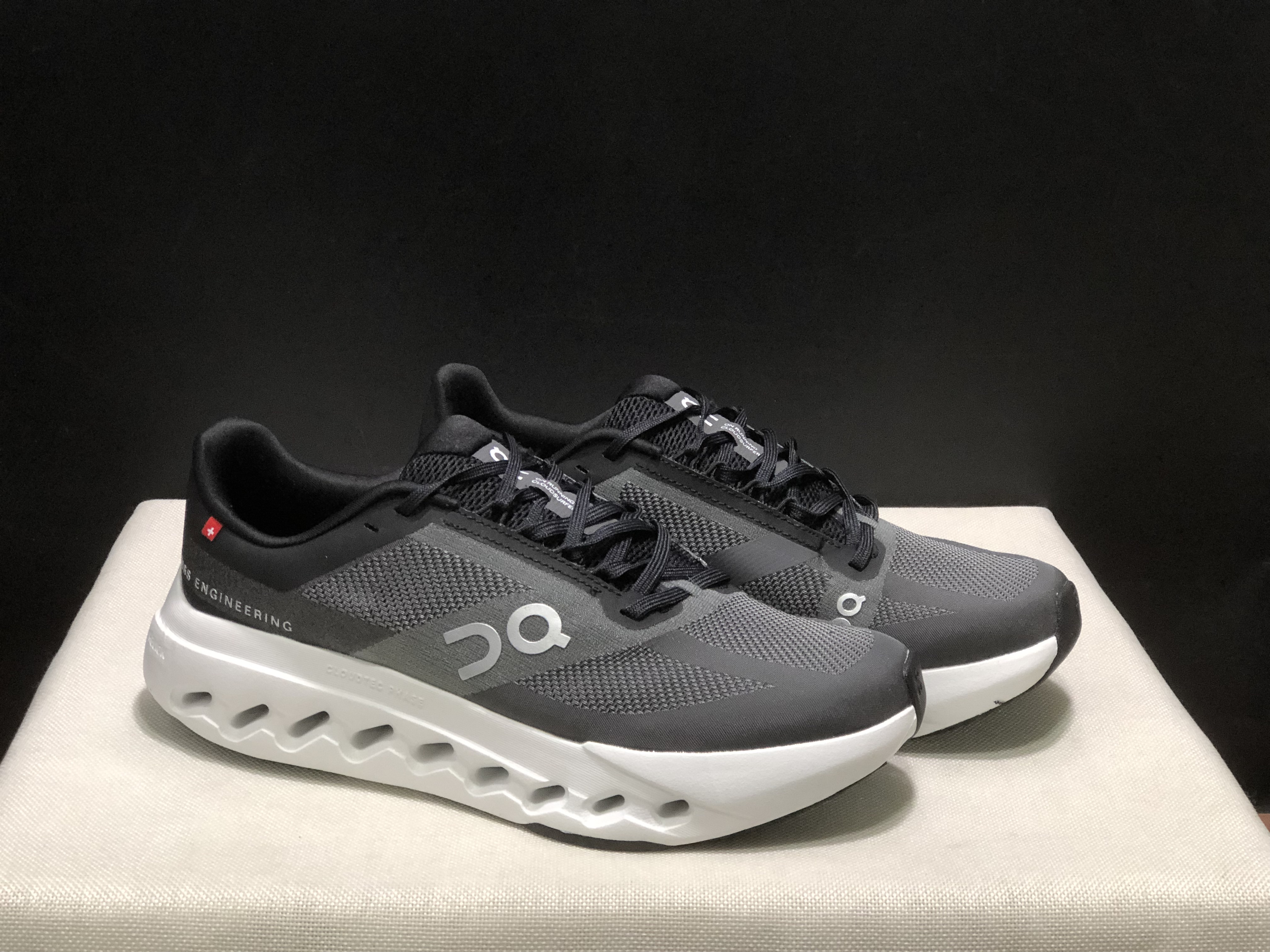 On Running Cloudsurfer Next Casual Running Shoes Dark Grey/Black/White