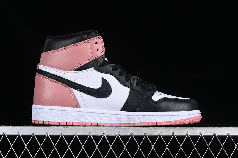 Nike Air Jordan 1 Retro High NRG Black White Pink Sneakers