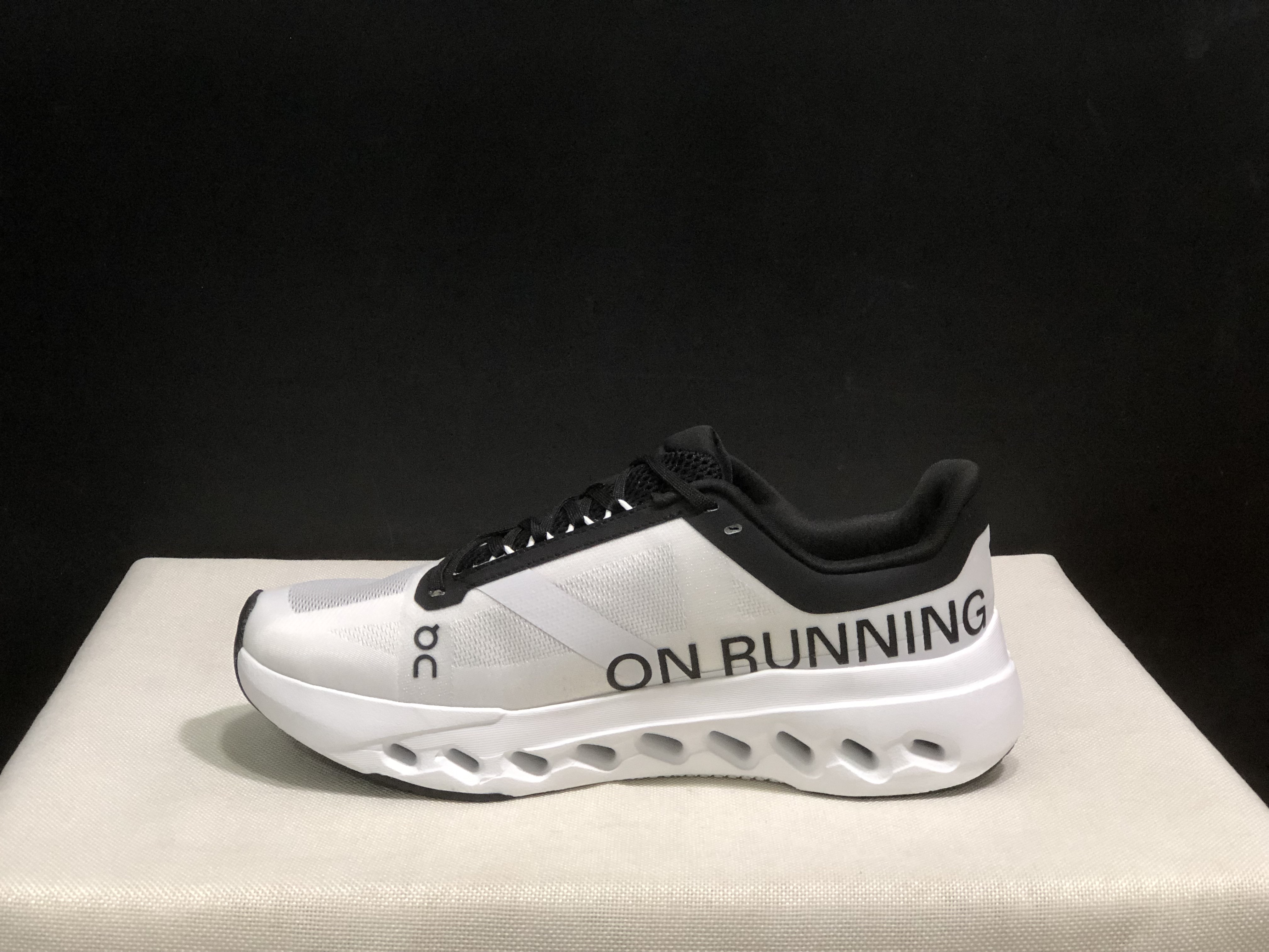 On Running Cloudsurfer Next Casual Running Shoes Black/White