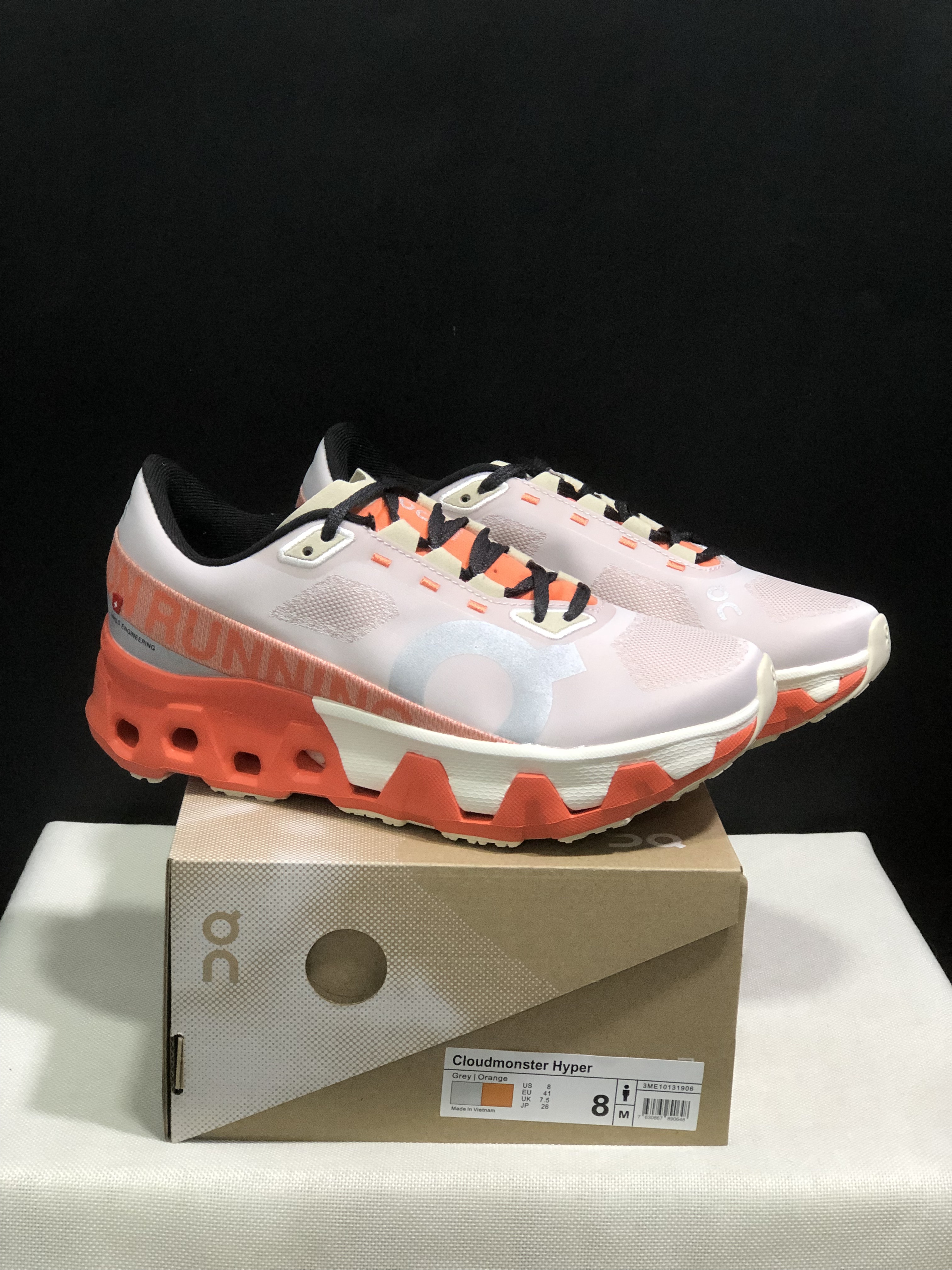 On Running Cloudmonster Hyper Running Shoes Grayish-Orange