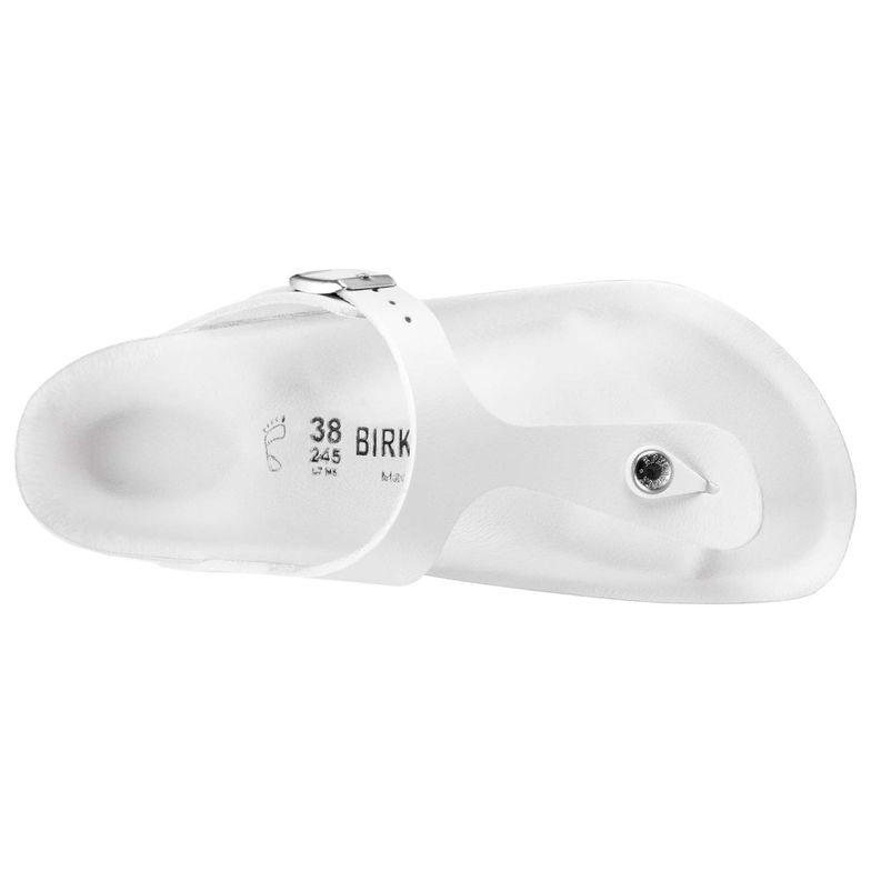 Birkenstock Pure White Matte Leather Casual Flip Flops