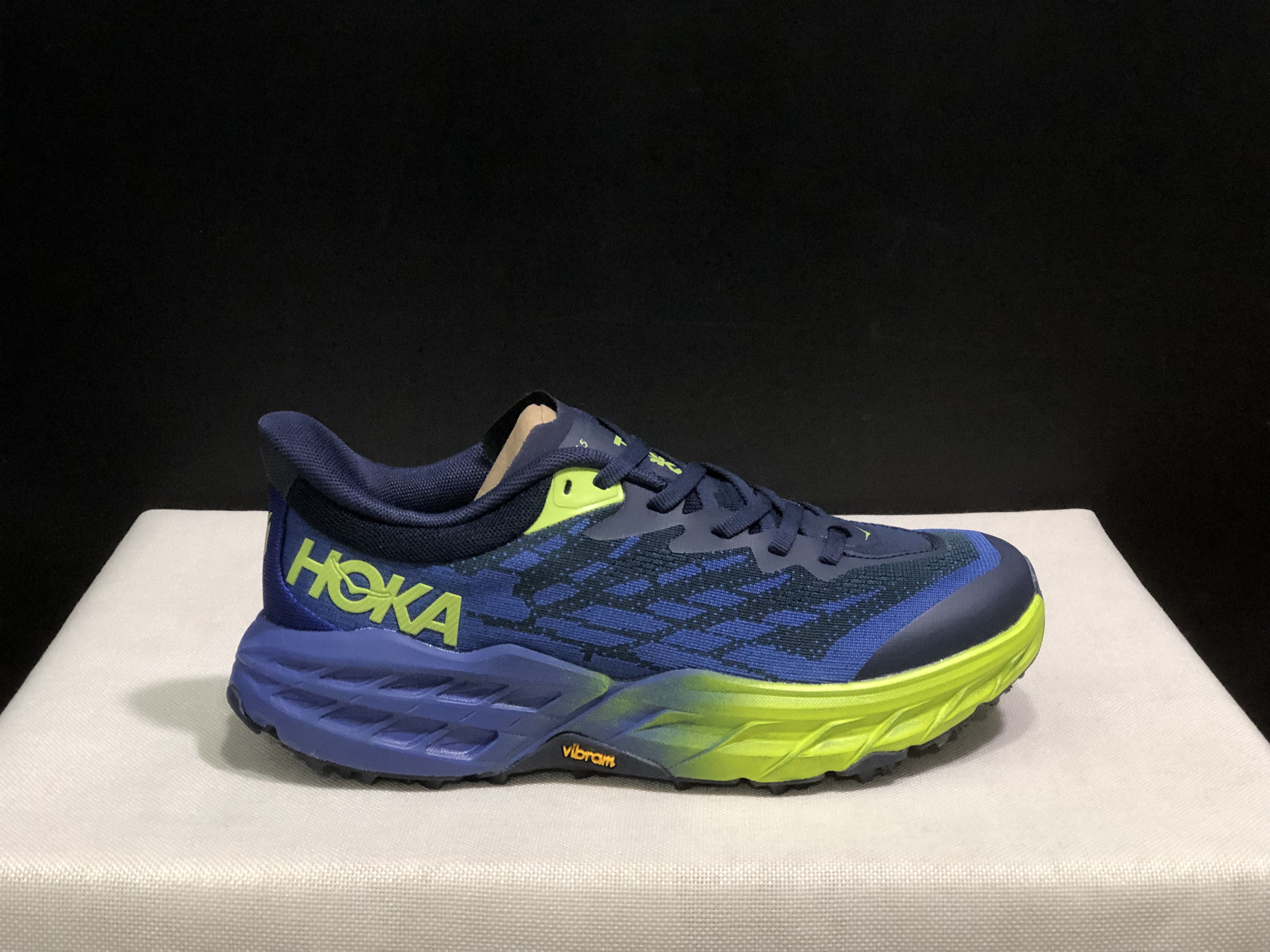 Hoka One One Speedgoat 5 Navy Trail Running Shoes Sneakers