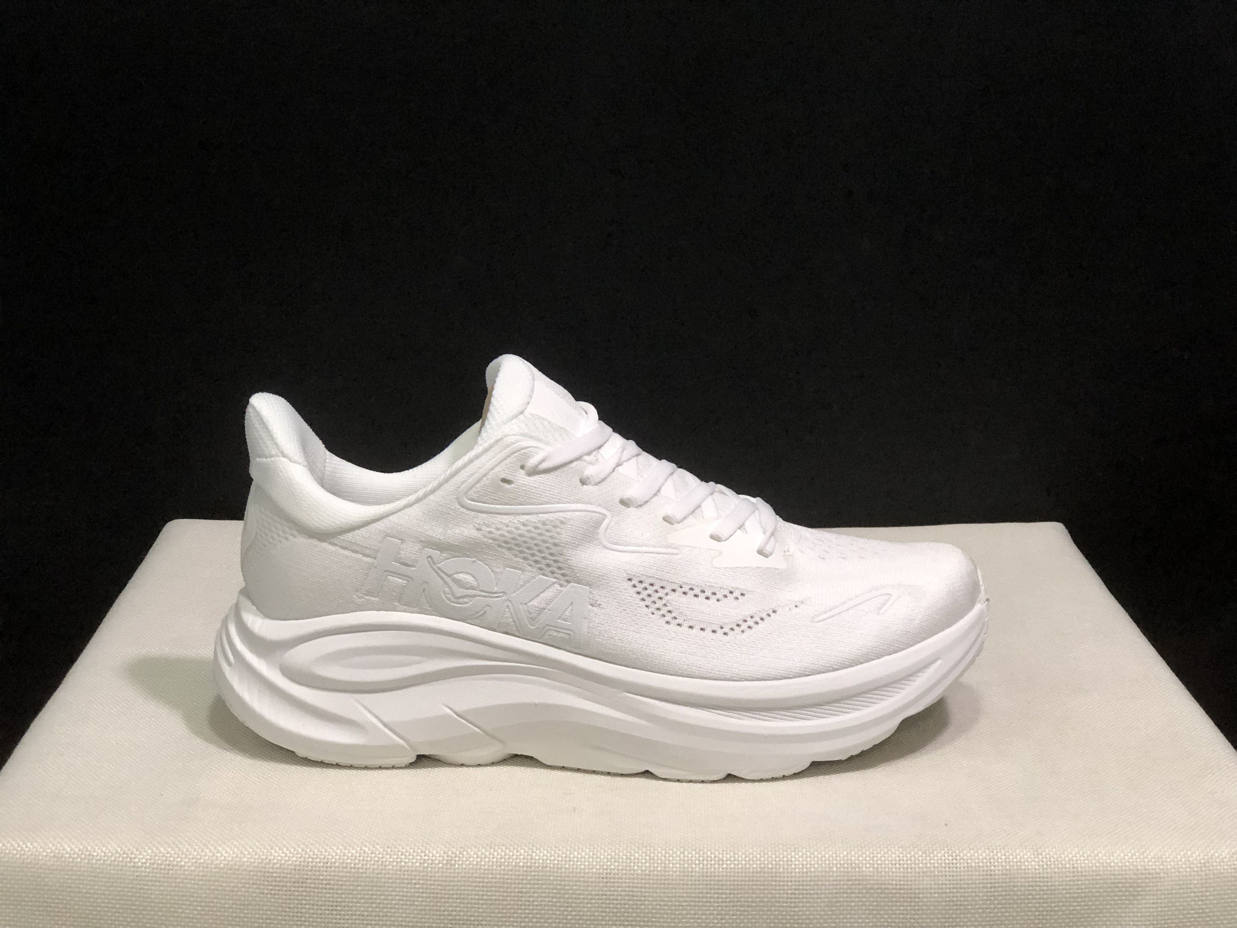 Hoka One One Clifton 10 White Fashion Shoes Sneakers