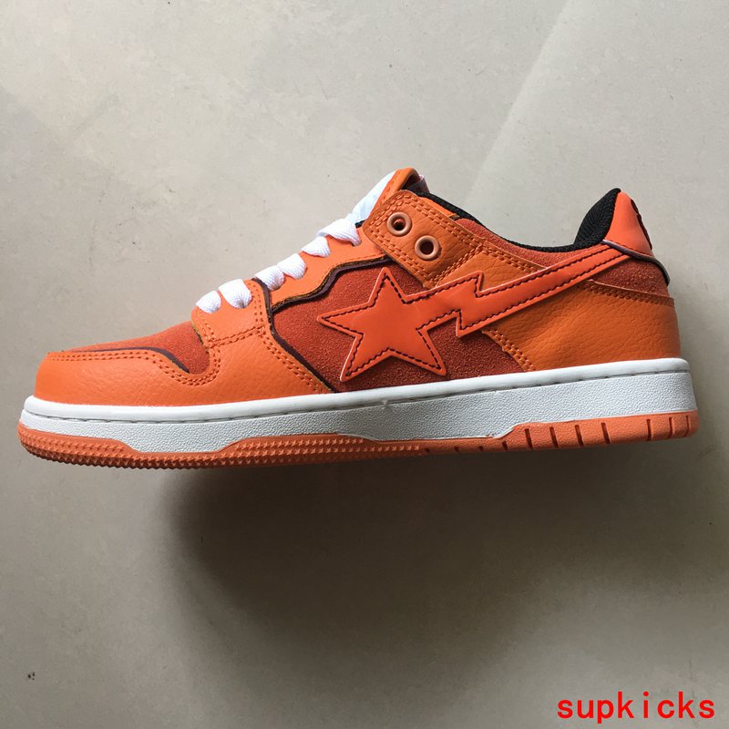 A Bathing Ape Bape SK8 Sta Orange Brown