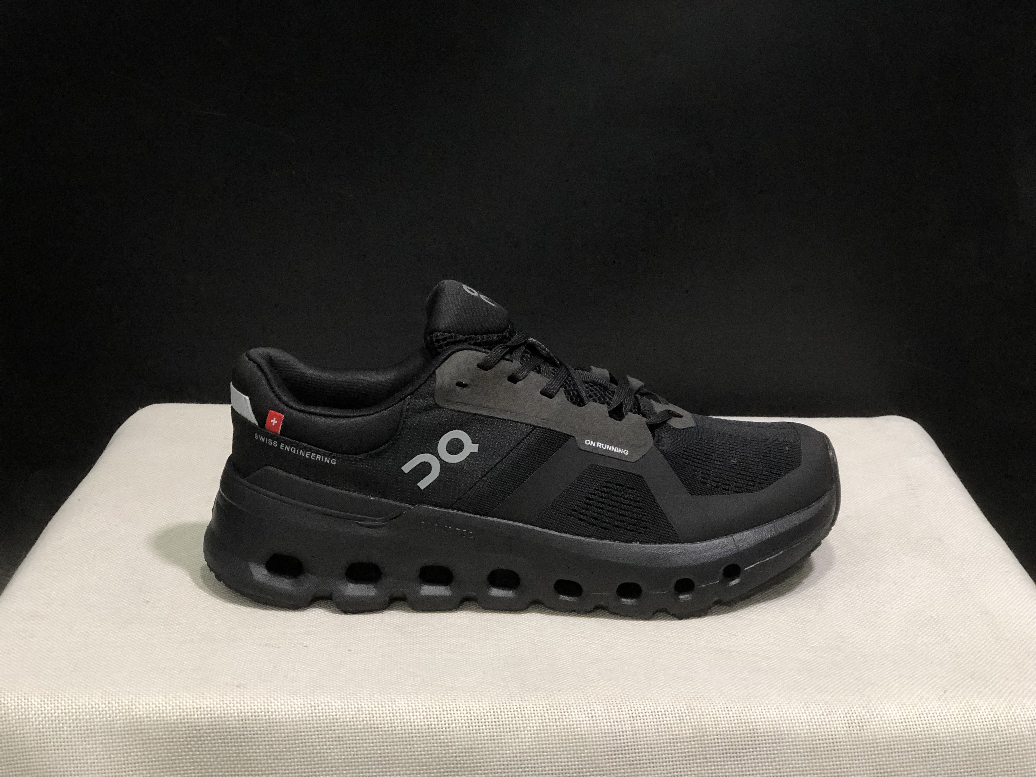 On Running Cloudrunner 2 Mesh Breathable Black Running Shoes