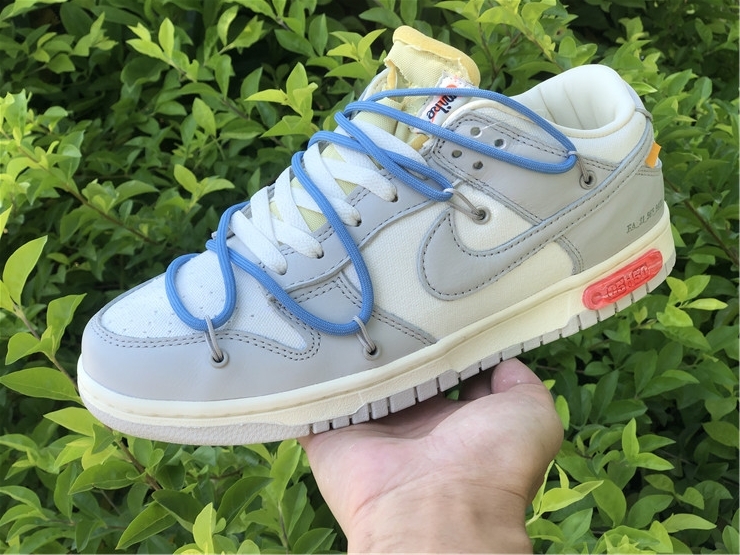Nike Off-White Dunk Low Lot 05 of 50 Gray Sneakers
