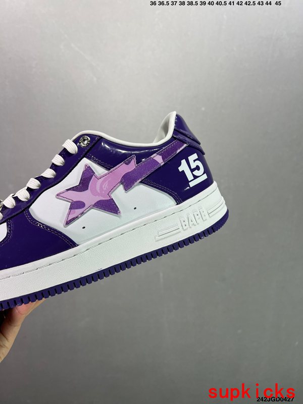 A Bathing Ape Bape Sta Sk8 Dark Purple Camo