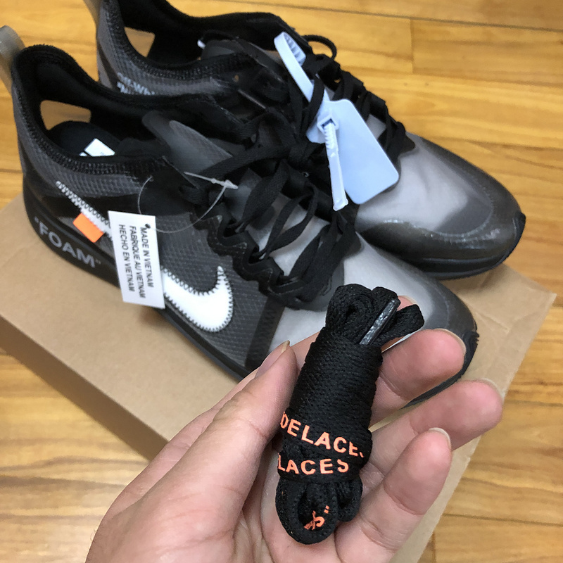 Nike Off-White Zoom Fly SP Black White Cone Sneakers