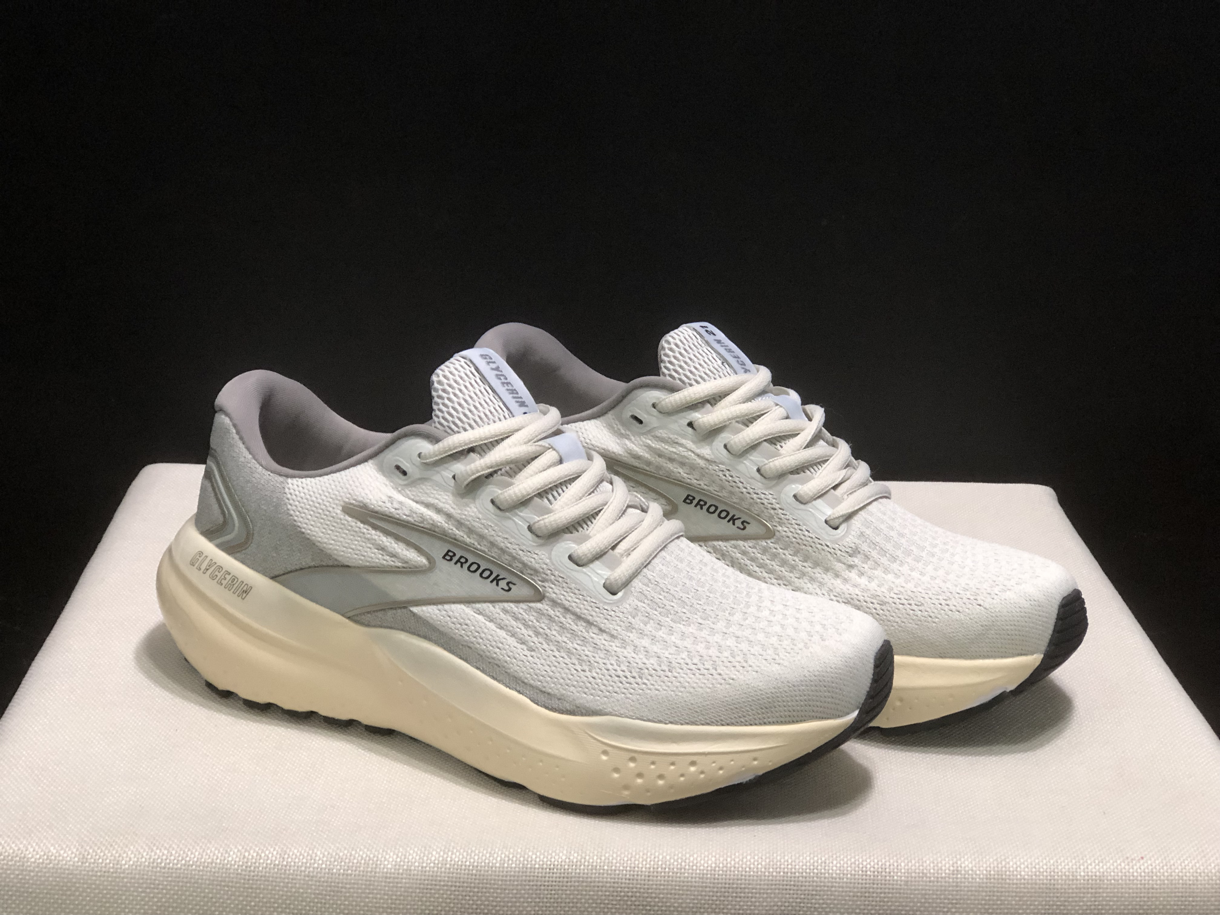 Brooks Glycerin 21 Men's Low-top Casual Running Shoes Grey/Frost Grey/Champogne