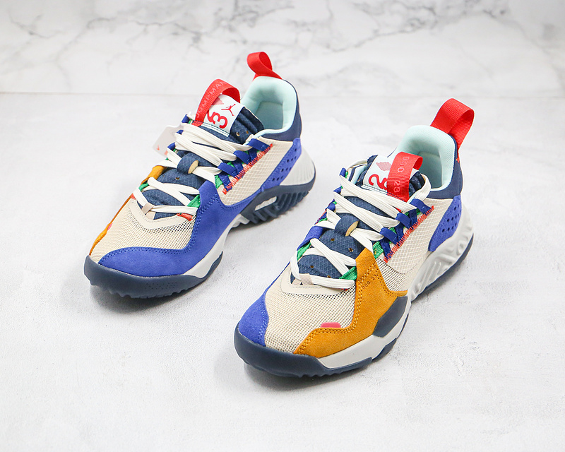 Nike Air Jordan Delta Low Beige Blue Multicolour Sneakers