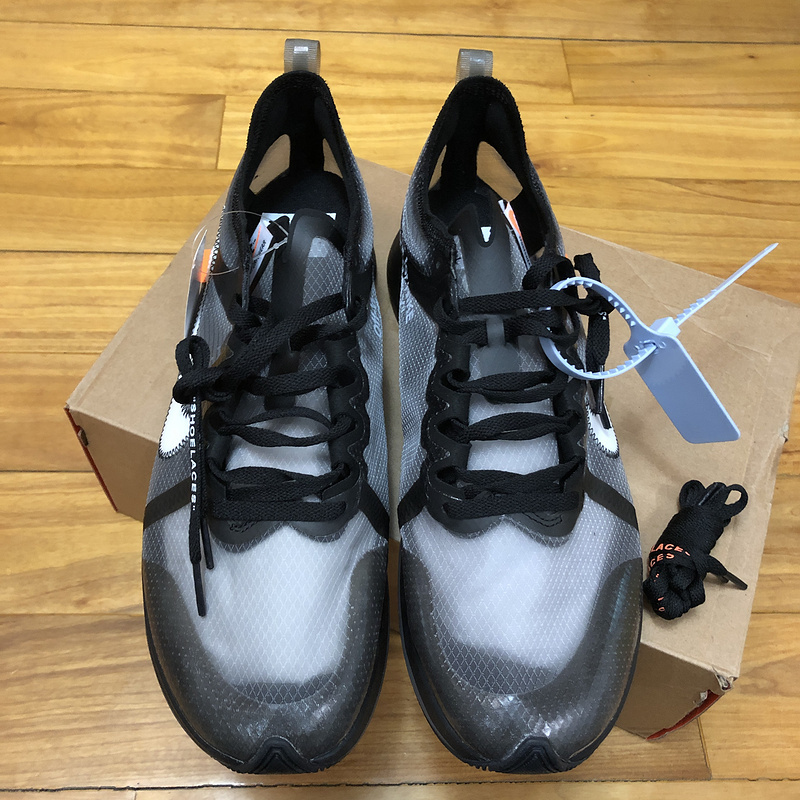 Nike Off-White Zoom Fly SP Black White Cone Sneakers