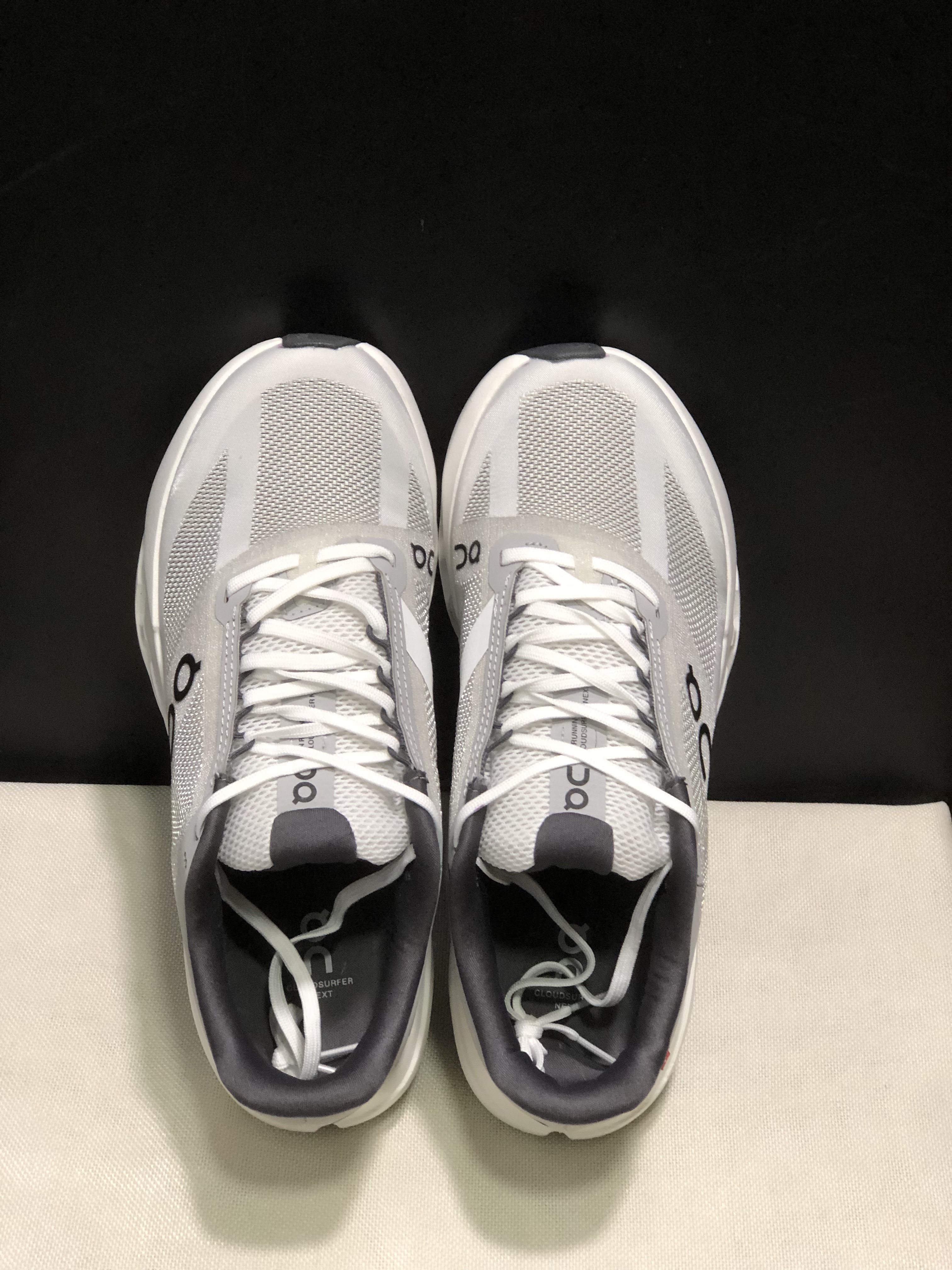 On Running Cloudsurfer Next Casual Running Shoes Giacier/White