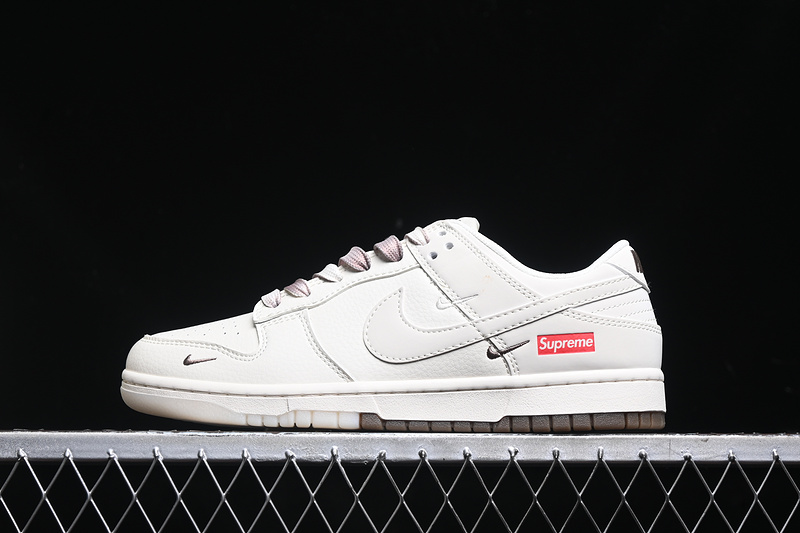 Nike Air Jordan SB Dunk Low Supreme White Sneakers