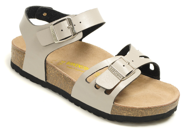 Birkenstock Single Button Cream Butterfly Matte Leather Sandals