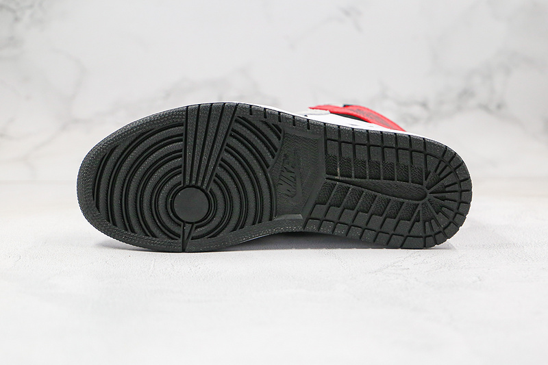 Nike Air Jordan 1 Retro High OG GS Smoke Grey Red Sneakers