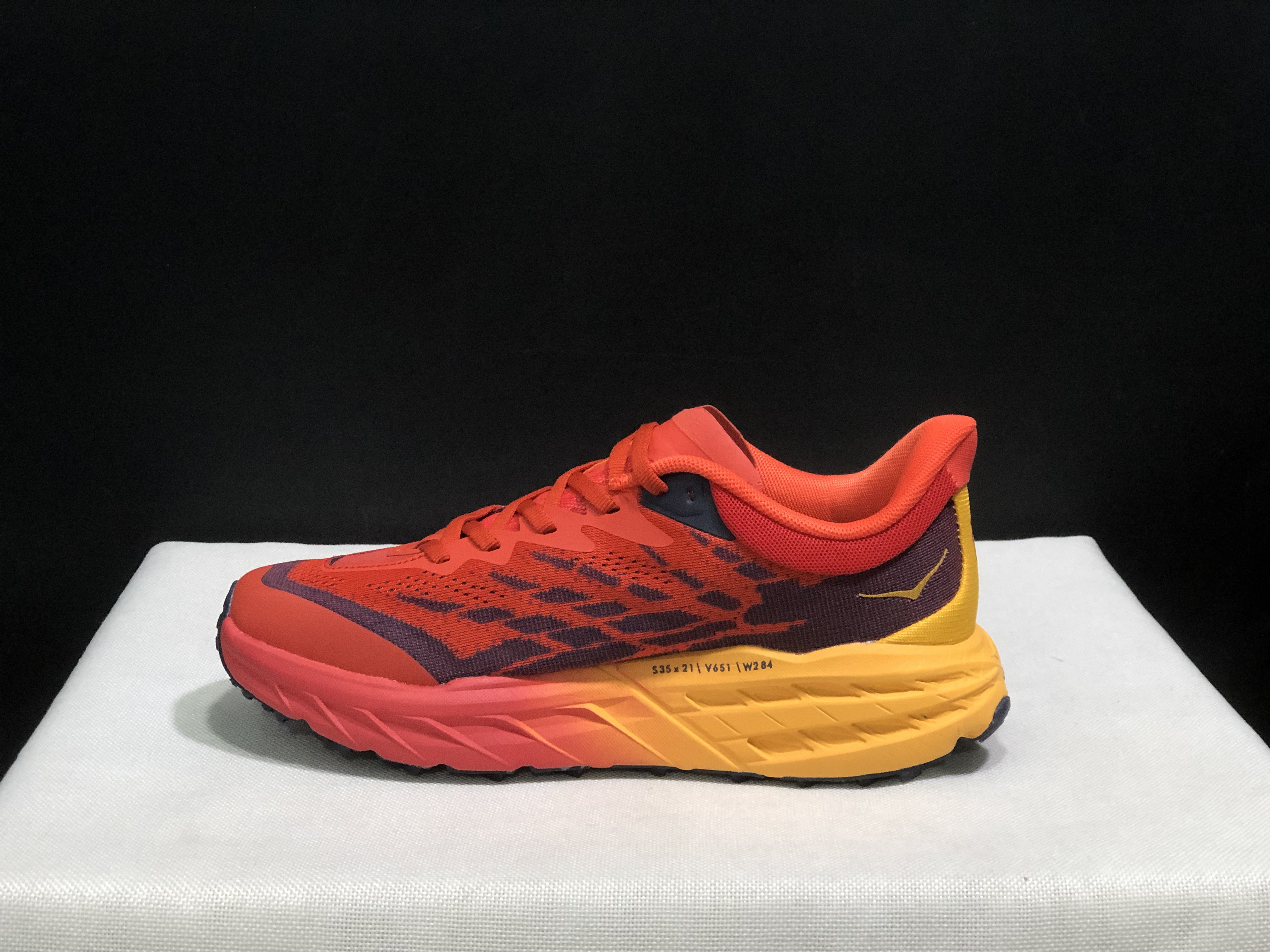 Hoka One One Speedgoat 5 Trail Running Shoes Sneakers Red