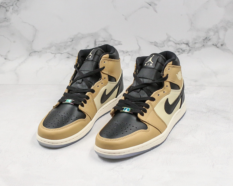 Nike Air Jordan 1 Retro High Black Mushroom Sneakers