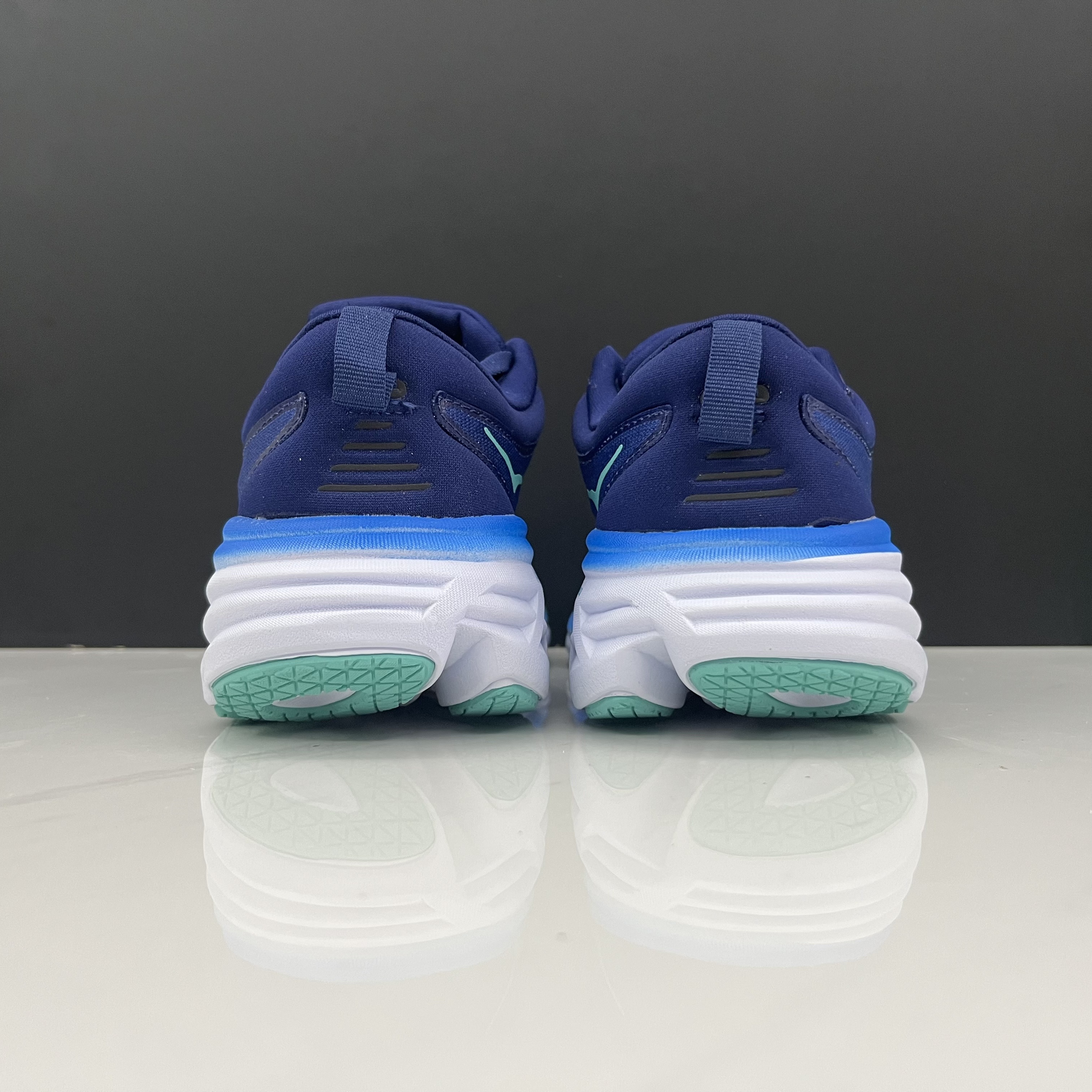 Hoka One One Bondi 8 Breathable Low-top Running Shoes Sneakers Navy