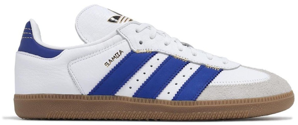 Adidas Samba Oversized Logo-White Semi Lucid Blue IF1813 Shoes