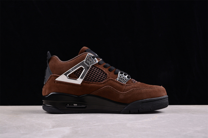 Nike Air Jordan 4 Retro Black Brown Sneakers