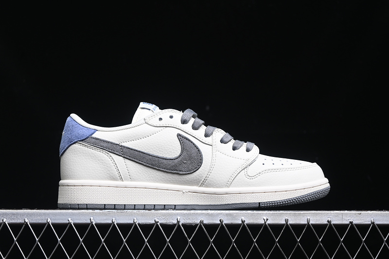Travis Scott Fragment Design Nike Air Jordan 1 Low Givenchy OG SP Blue Grey White Sneakers