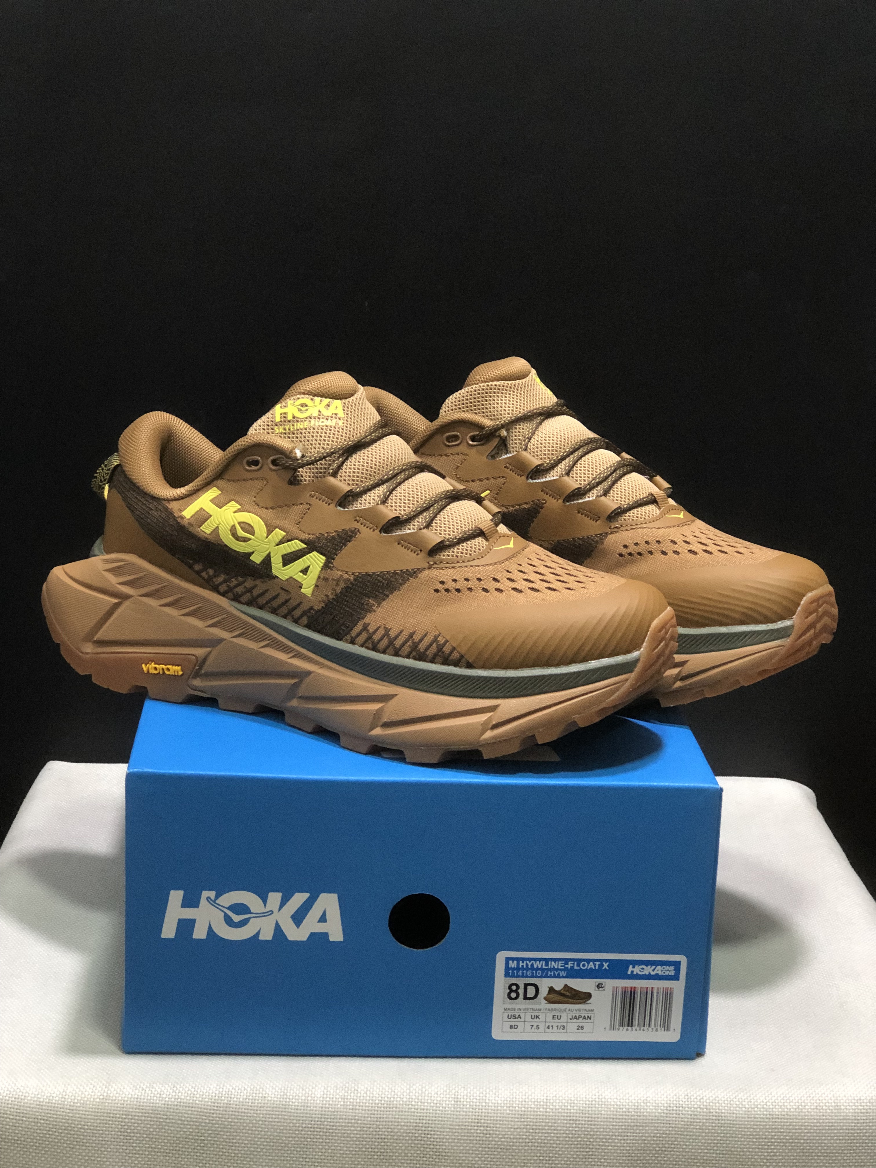 Hoka One One Skyline Float X Outdoor Running Shoes Sneakers Brown