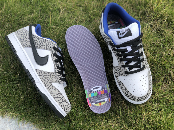 Nike SB Dunk Low Supreme White/Black-Cement Grey Sneakers