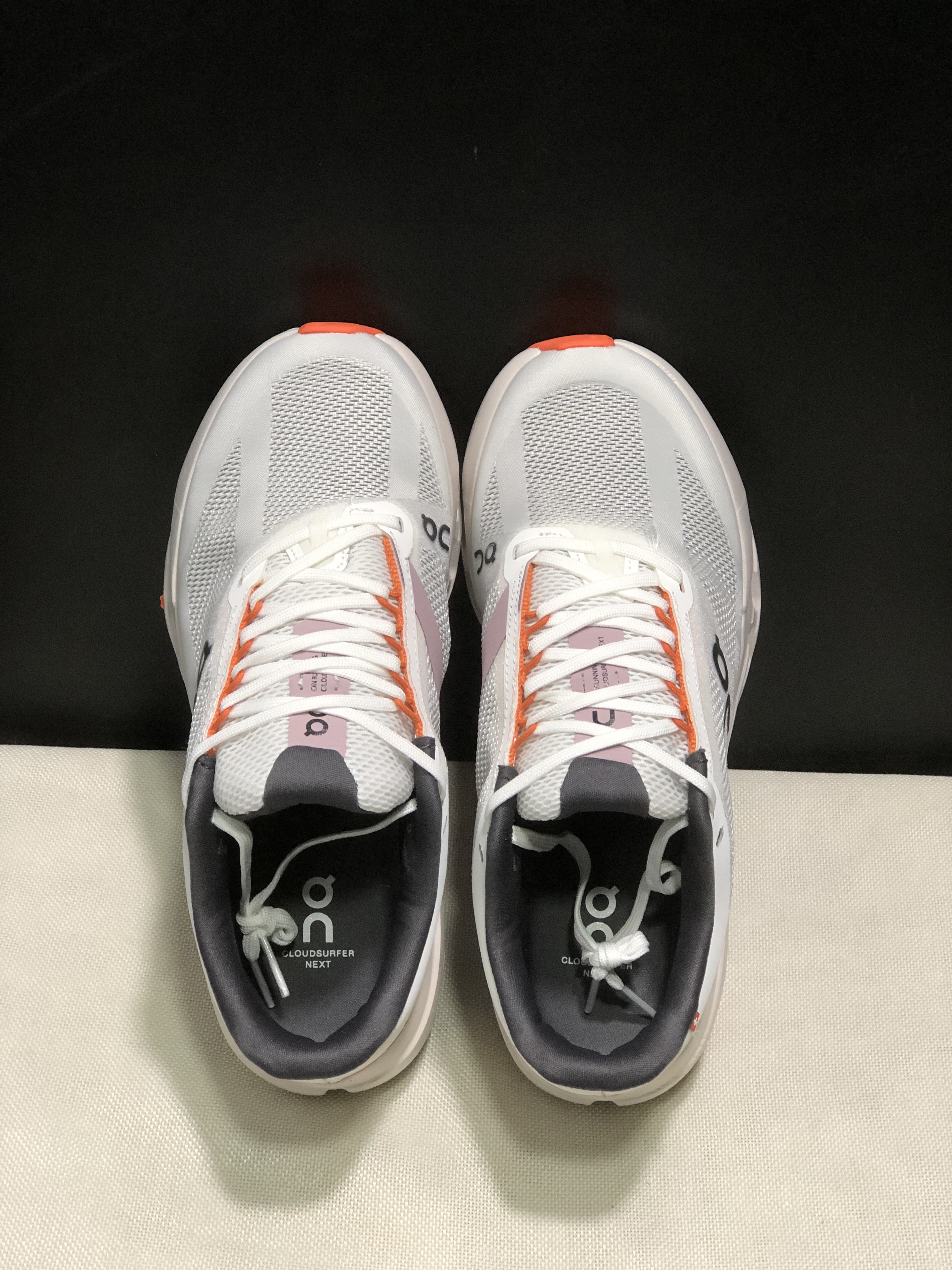 On Running Cloudsurfer Next Casual Running Shoes Grayish-White/Flame