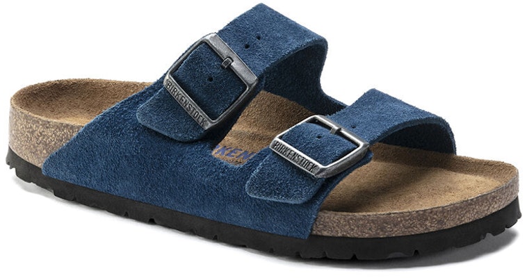 Birkenstock Boston Navy Suede Open Toe 1018141 Fashion Slippers