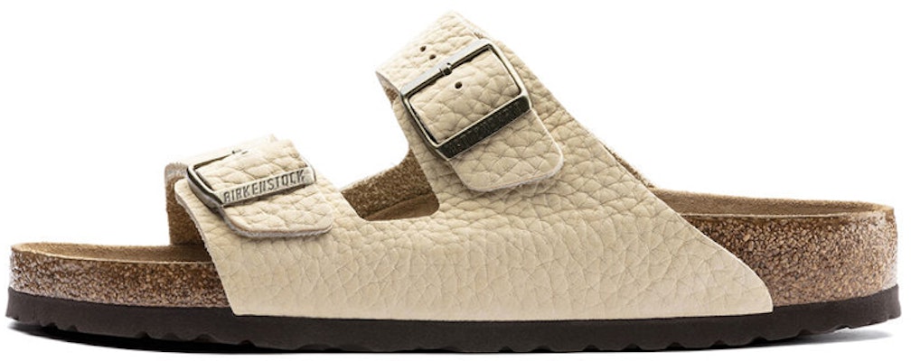 Birkenstock Arizona Natural Leather 1018938 Cream Slide Sandals