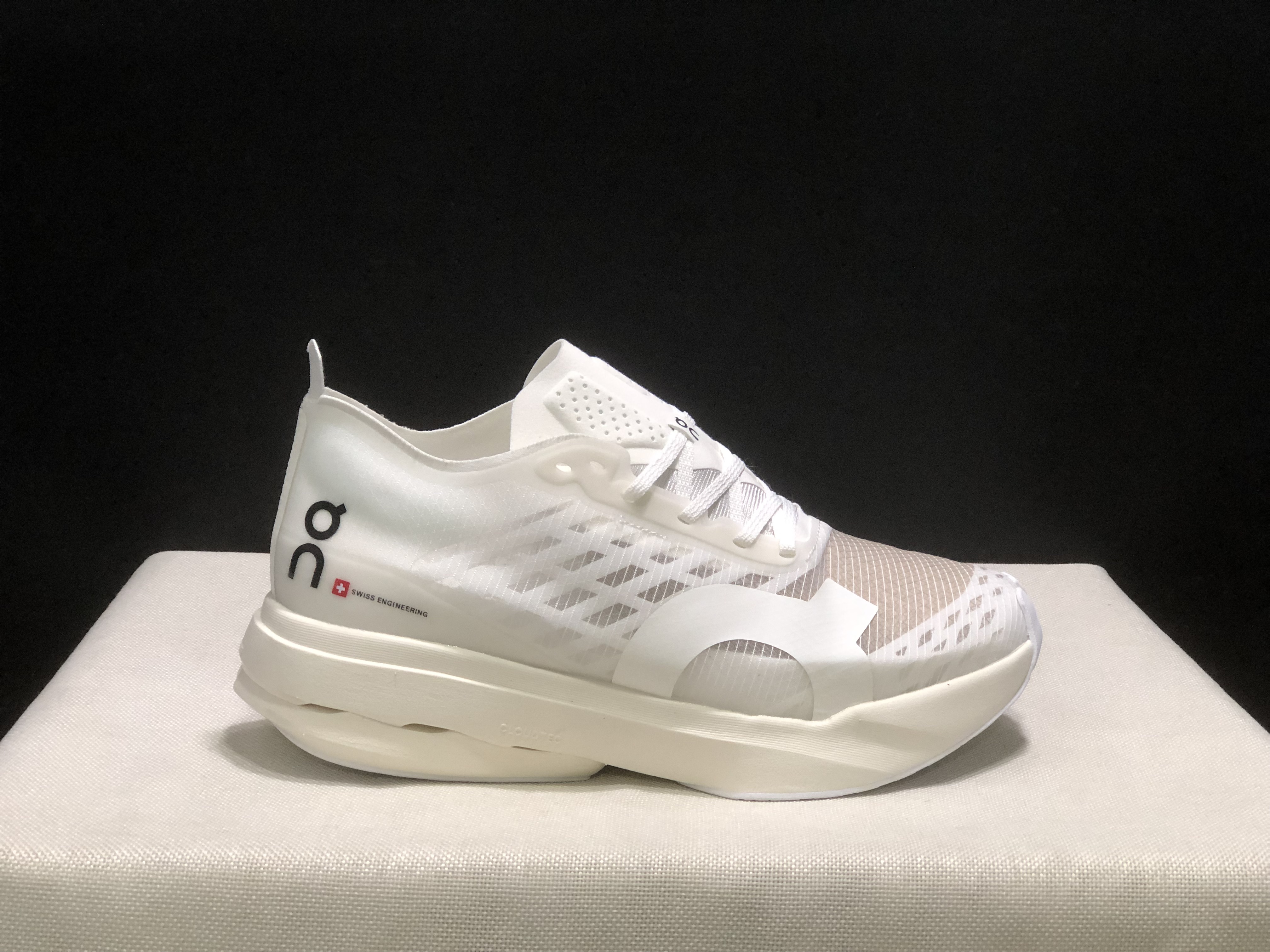 On Running Cloudboom Strike Professional Marathon Running Shoes White