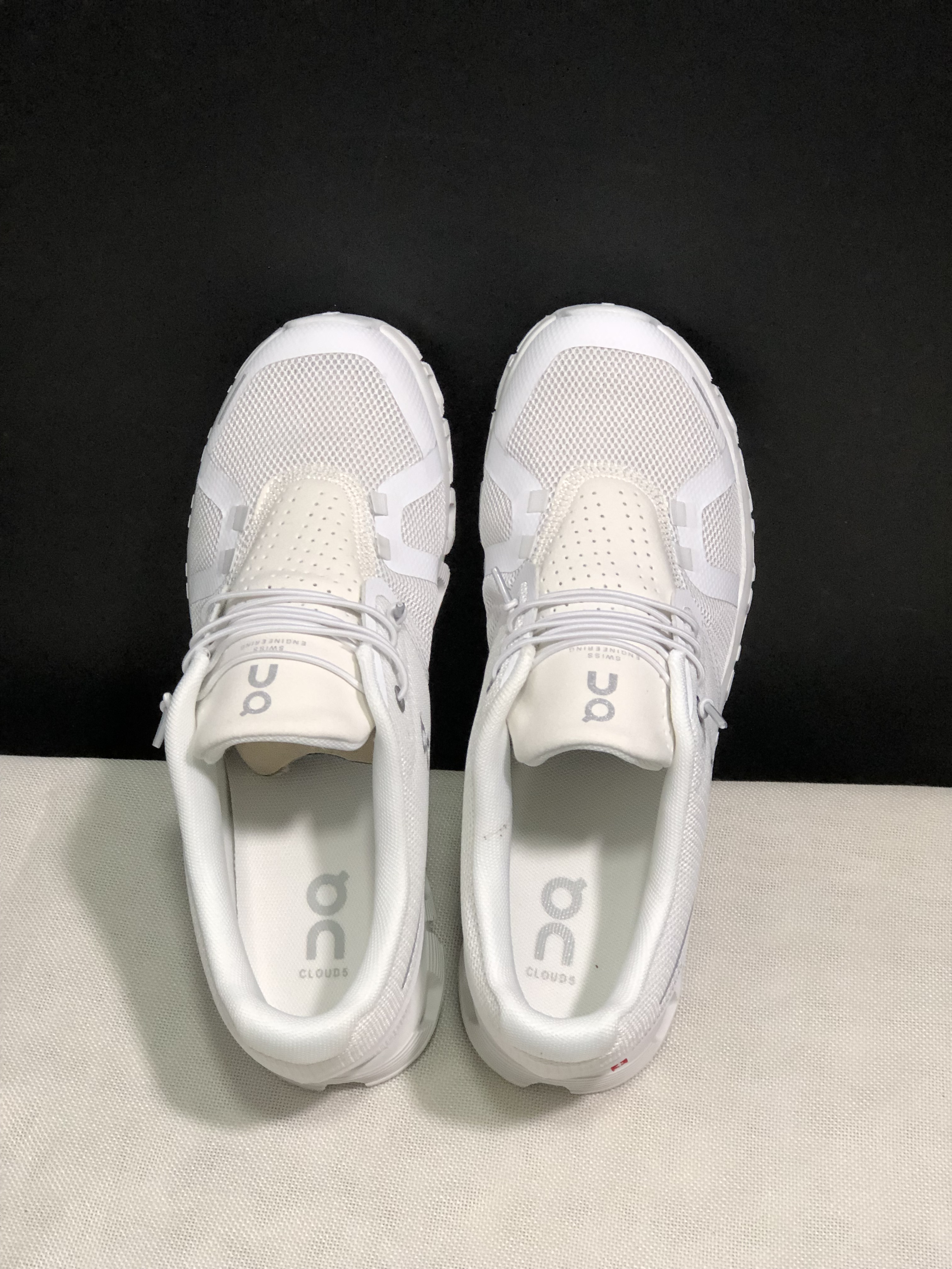 On Running Cloud 5 White Lightweight Running Shoes