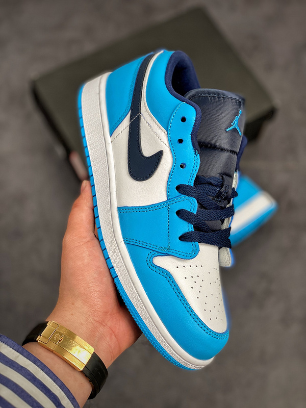 Nike Air Jordan 1 Low UNC White Blue Sneakers
