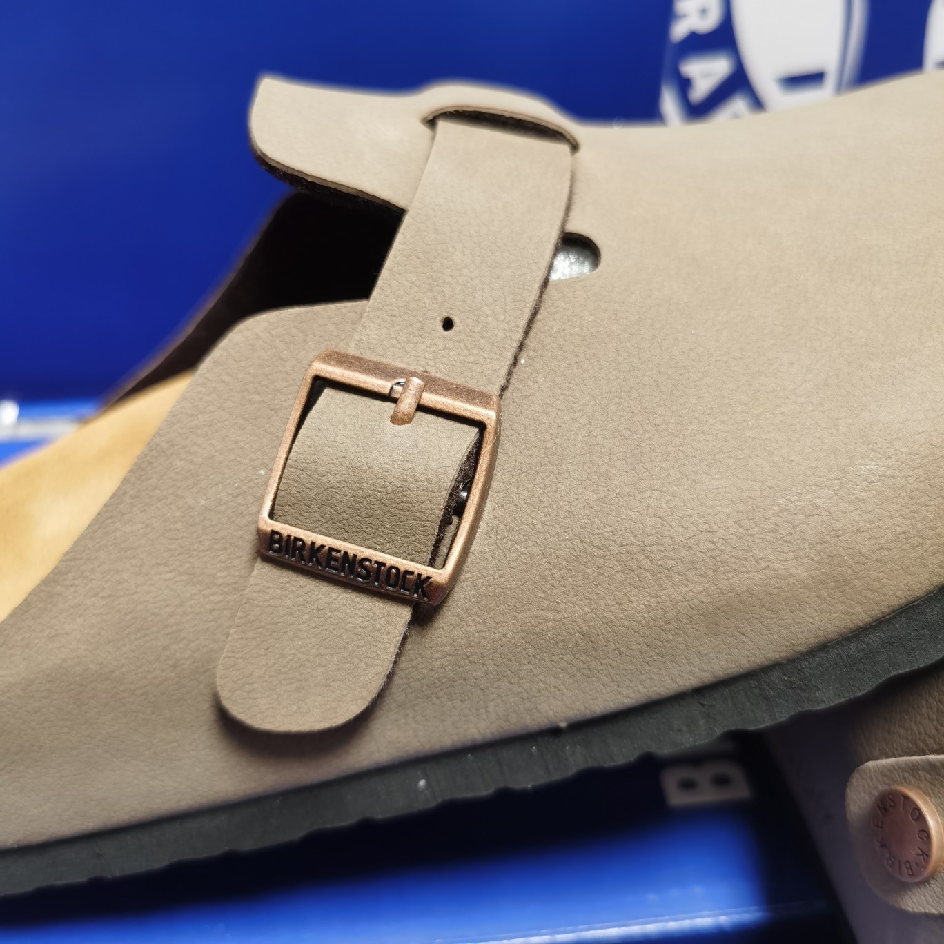 Birkenstock Khaki Scrub Leather Clog Shoes