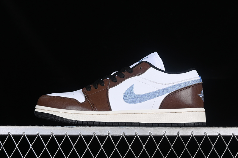 Nike Air Jordan 1 Low Dark Brown White Sneakers