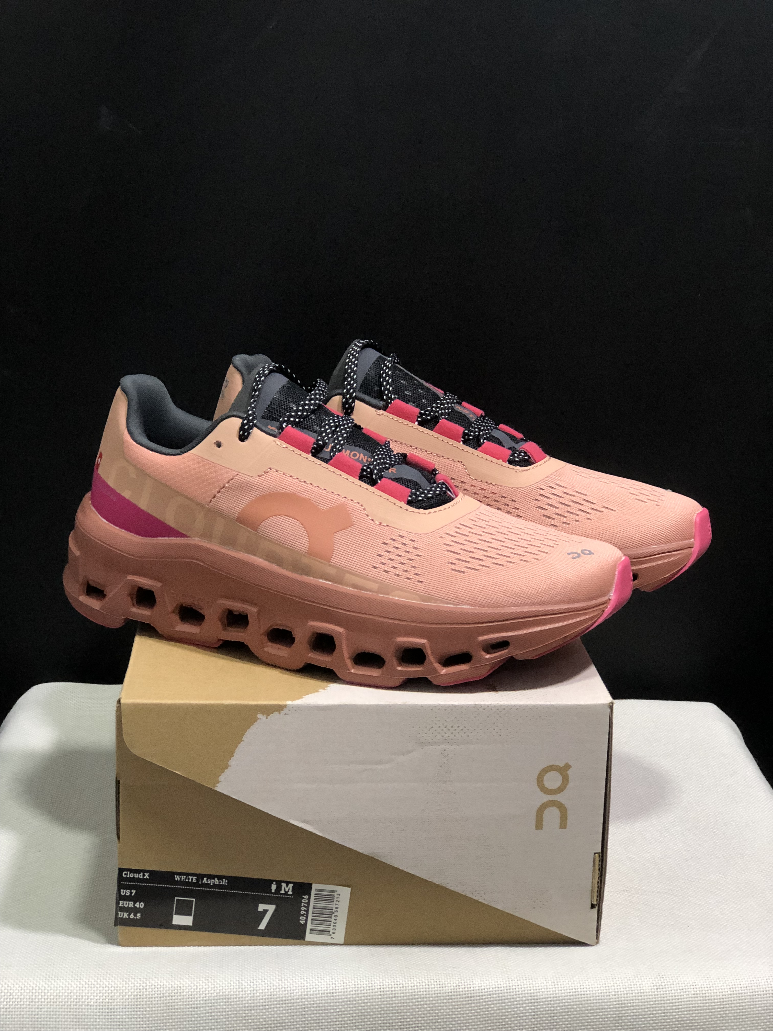 On Running Cloudmonster Anti-Slip Running Shoes Orange Red