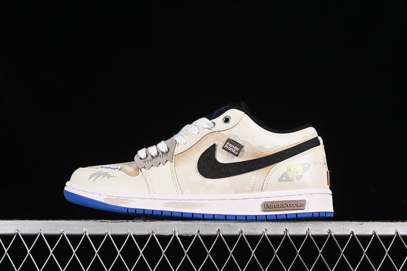 Nike Air Jordan 1 Low Coconut Milk White Royal Sole Sneakers